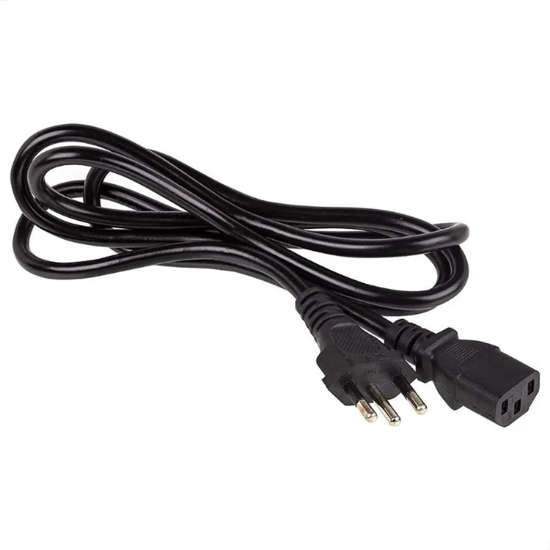Cabos De Força Novo Padrão 10a - 5 Metros - Kit Com 5