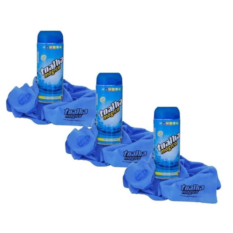 Kit 03und Pano Para Limpeza Fixxar Toalha Mágica Pano Azul - OUTRAS MARCAS - Esporte E Lazer