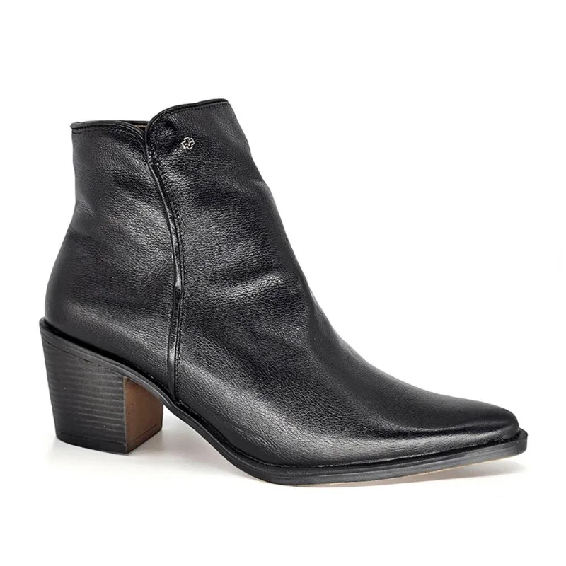 Bota Perlatto Loren Couro Salto Bloco Ref Lor011 Preto 37