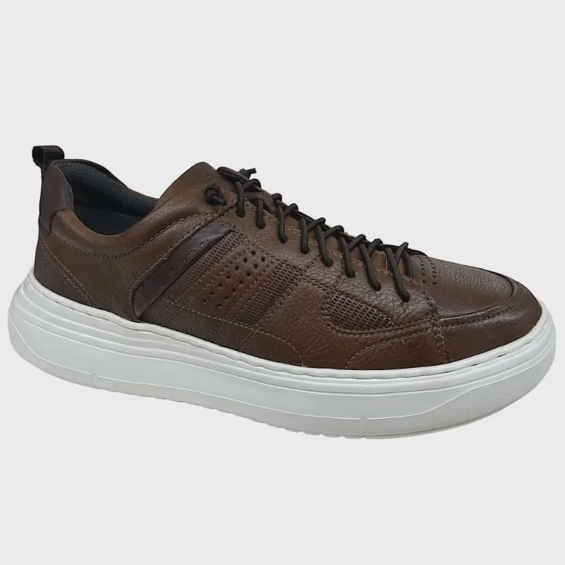 Tênis Casual Democrata Joe Ultra Light Couro 526101 - Democrata