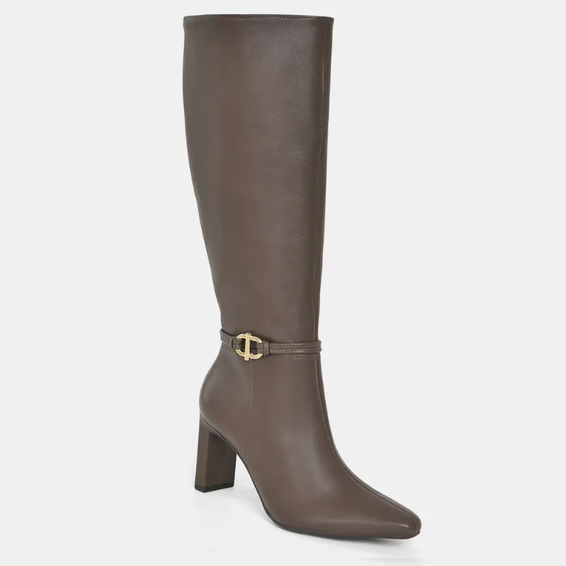 Bota Social Couro Marrom 356-005-01 36