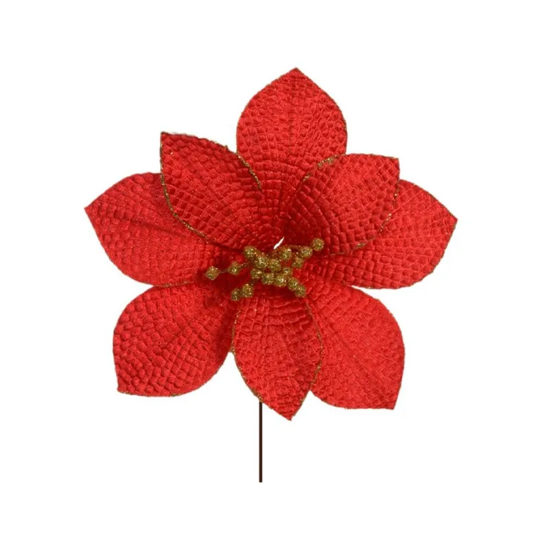 Enfeite Natal Florarte Bico Papagaio Aveludado Vermelho 16Cm un