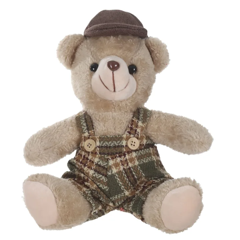 Boneco Urso Natal Macho Decorativa 20cm Verde Florarte