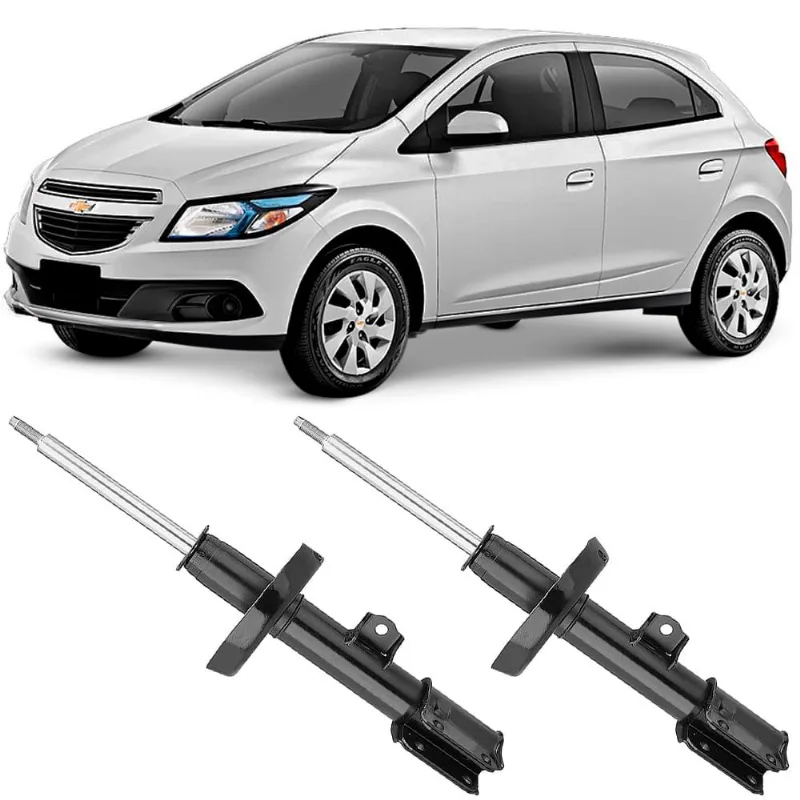 2 Amortecedor Chevrolet Onix 2013 a 2018 Dianteiro Motorista Passageiro Nakata