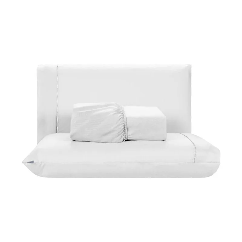 Jogo De Lençol 3 Peças King Percal 200 Fios De Poliéster Sleep 100% Poliéster - Branco