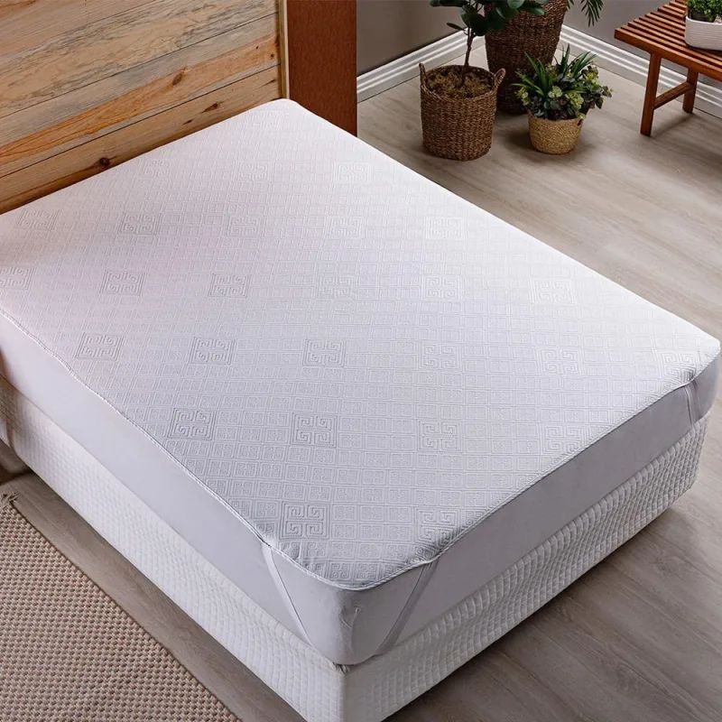 Protetor de Colchão King Impermeável com Elástico - 1 Peça - CASA MODELO E TÔ DECORANDO - Cama, Mesa E Banho