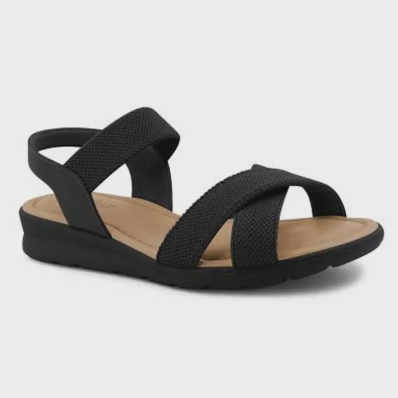 Sandália Feminina Plataforma Preto Usaflex AC2309