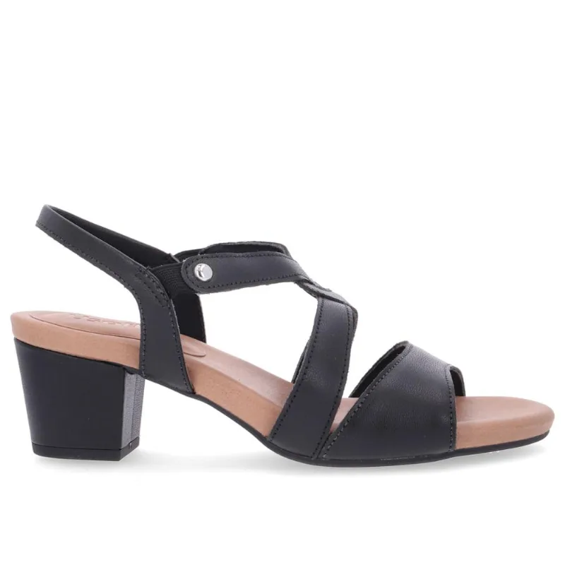 Sandália Usaflex Bloco Conforto Estilo Preto 034