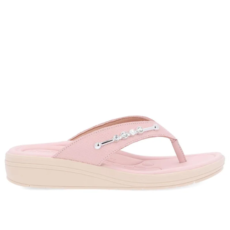 Chinelo Usaflex Anabela Rosa Suave 036