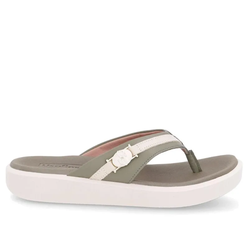 Chinelo Usaflex Em Couro Ref Al0102 Verde 037