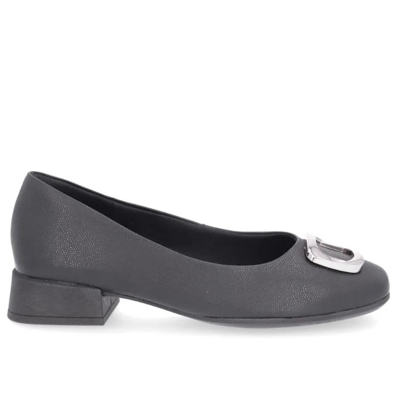 Scarpin Usaflex Salto Bloco Ref Al2601 Preto 036