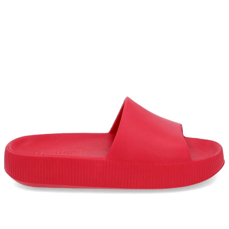 Chinelo Usaflex Slide Poofy Plataforma Ag0501 Vermelho 037