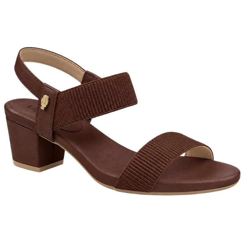 Sandalia Usaflex Salto Bloco Y8204 Vinho 37