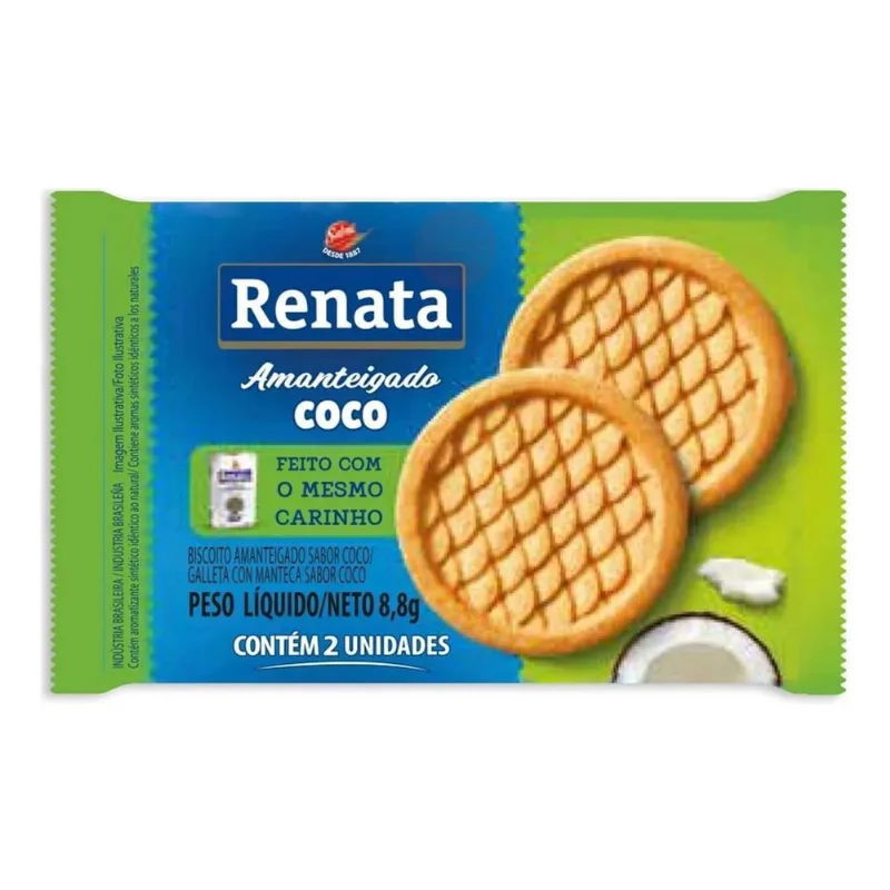 Biscoito Renata Amanteigado Cocô Sachê