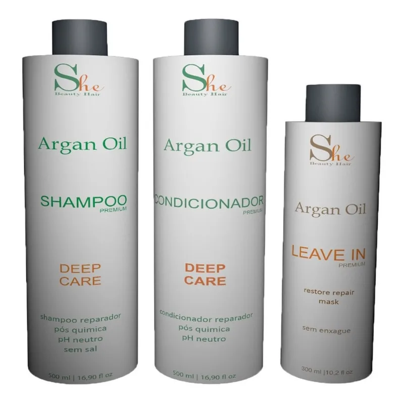 Kit Hidratação Profunda Capilar Profissional 1300 Ml Bsk