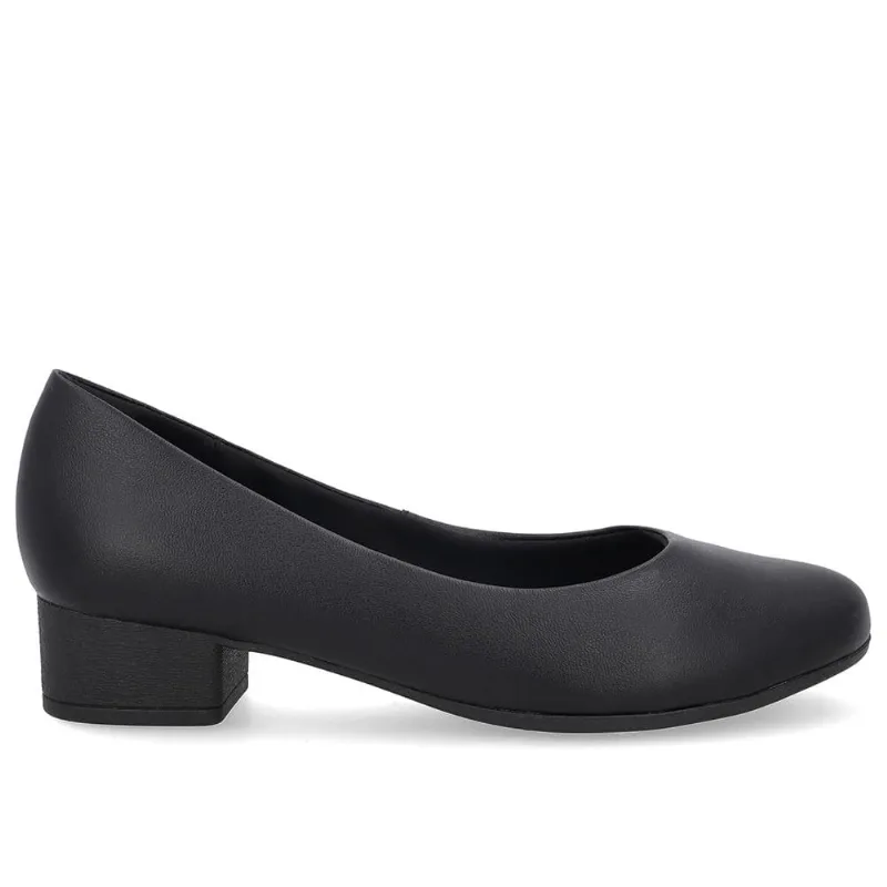 Scarpin Usaflex Couro Ref Ud23001 Preto 34