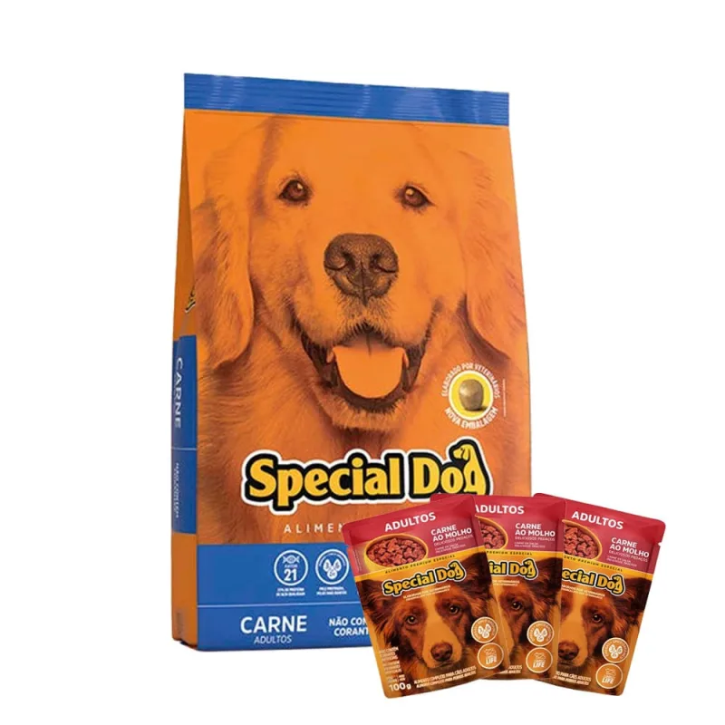 Ração Special Dog Cães Adultos Carne - 15Kg + Brinde - Não Disponível - Pet Shop