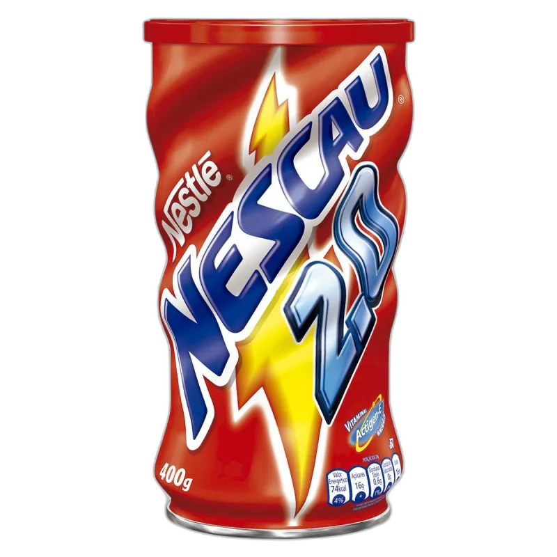 Achocolatado Nescau Em Pó 2.0 Lata Nestlé 400g - NESTLE - Mercearia