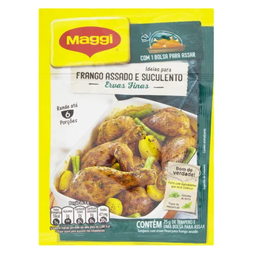 Tempero Maggi Ervas Finas 25gr - NESTLE