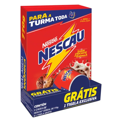 Cereal Nestle Nescau 770g Tigela Gratis - NESTLE - Mercearia
