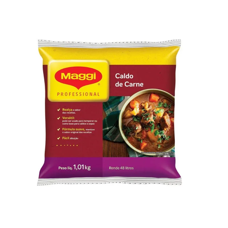 Caldo Em Pó Maggi Carne Pacote 1,01Kg Caldo de Carne MAGGI 1,01 kg