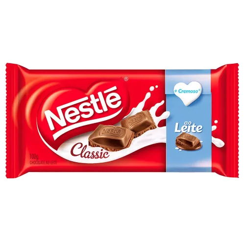 Choc Nestle Classic 100g Ao Leite - NESTLE - Mercearia