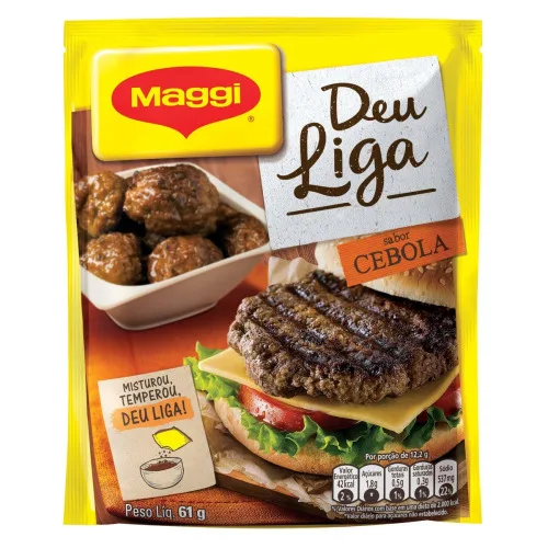 Tempero Em Pó Cebola Maggi Deu Liga Pacote 61g - MAGGI - Mercearia