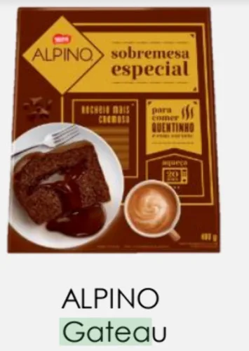 PANETONE CHOCOLATE RECHEIO CHOCOLATE NESTLÉ ALPINO CAIXA 400G - NESTLE