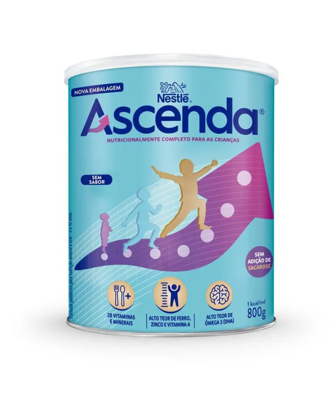Suplemento Alimentar Infantil Ascenda Sem Sabor 800g - Ascenda - Mamães E Bebês