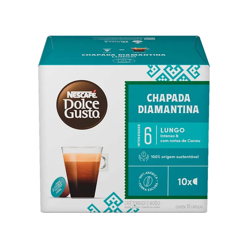 Cápsulas de Café Chapada Diamantina Nescafé Dolce Gusto 10 unidades - Dolce Gusto - Mercearia