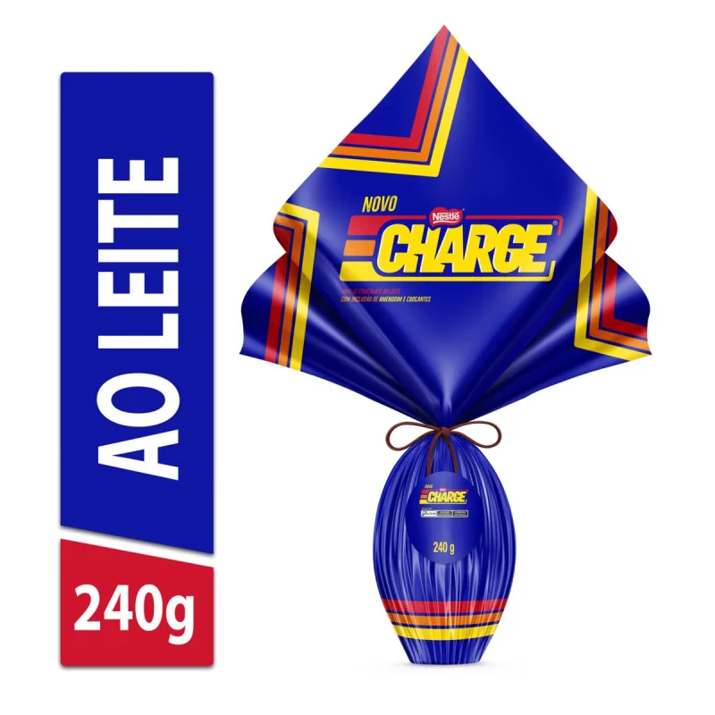 Ovo de Páscoa Nestlé Charge ao Leite 240g - NESTLE - Mercearia