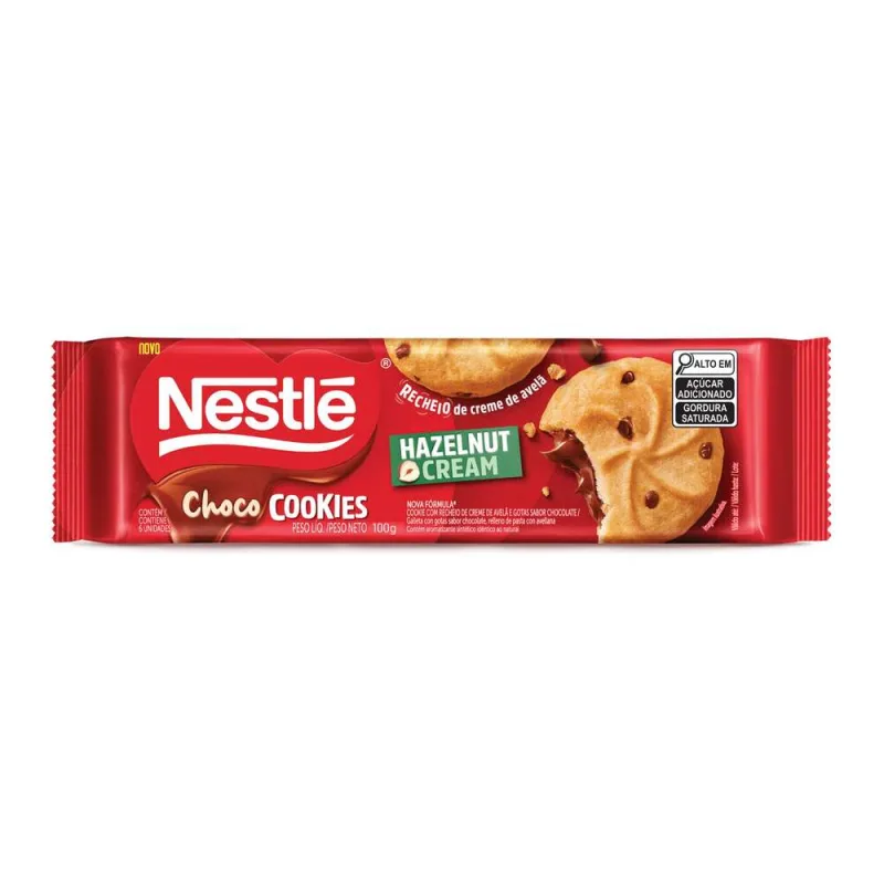ChocoCookies Nestlé Recheio de Avelã 100g - NESTLE - Mercearia E Gastronomia