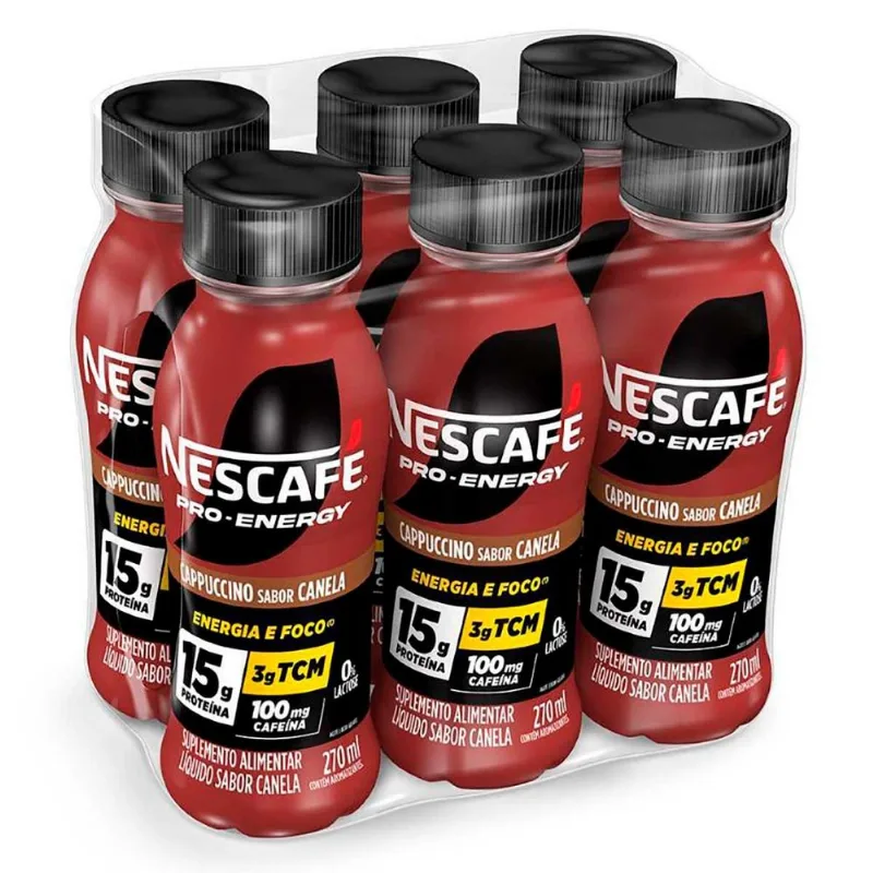 Nescafé Pro-Energy Cappuccino Canela 6X270ml