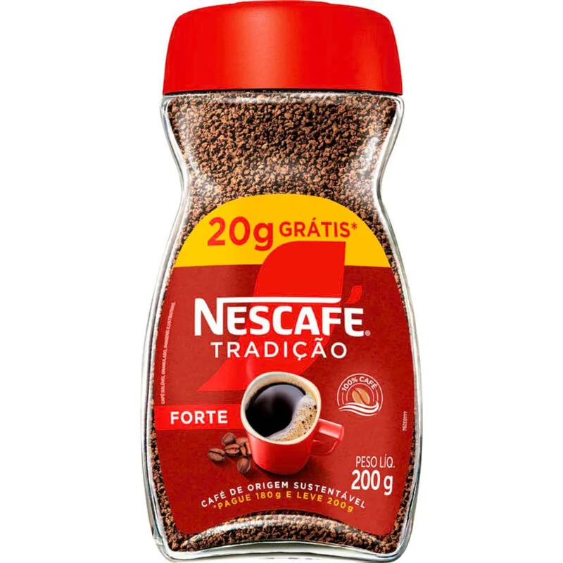 Café Solúvel Nescafé Tradição LV 200g PG 180g