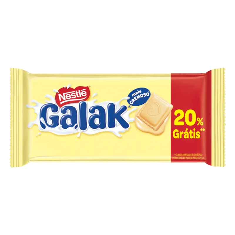 CHOC NESTLE GALAK 80G-TA 20% GRATIS BRANCO