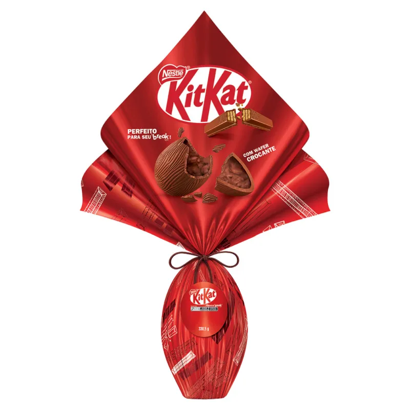 Ovo de Páscoa Kitkat Nestlé ao Leite 338,5g - NESTLE - Mercearia