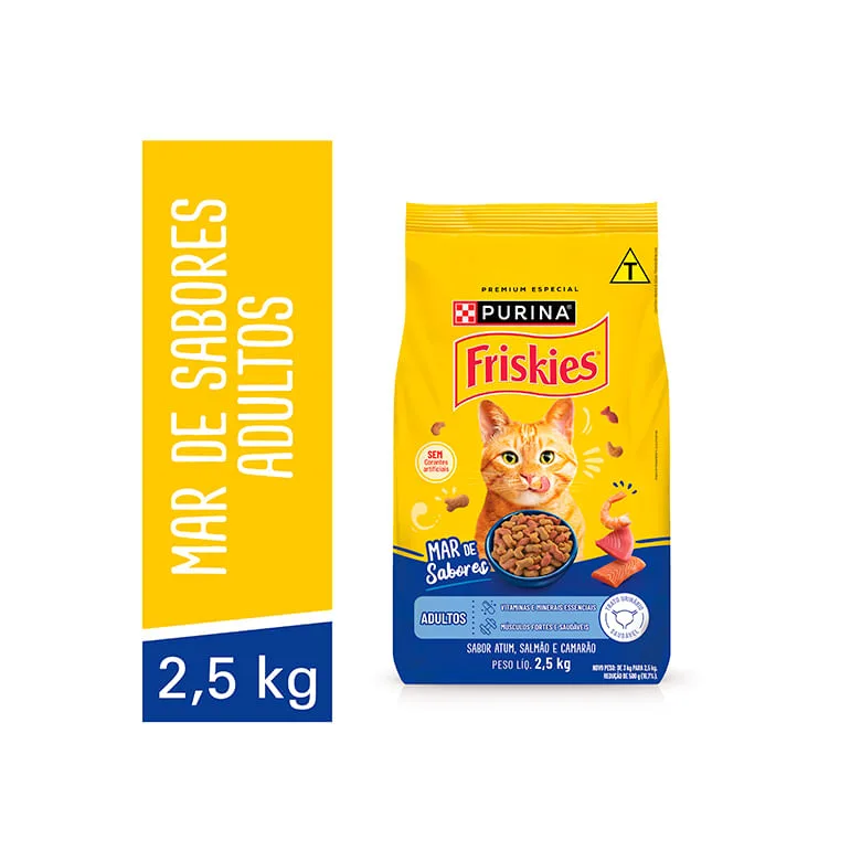 Alimento para Gatos Friskies Mar de Sabores 2,5kg - Friskies - Petshop