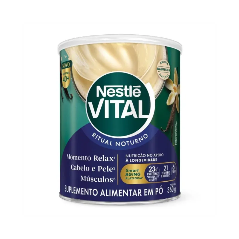 Suplemento Vital Noturno Baunilha 360g - NESTLÉ - Bebidas