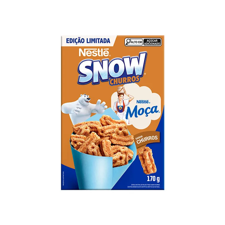 Cereal Matinal Nestlé Snow Churros Moça 170g - Nestle - Mercearia