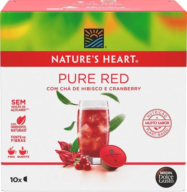 Chá em Cápsula Natures Heart Tea Pure Red Caixa com 10 Cápsulas - Nature's Heart - Mercearia
