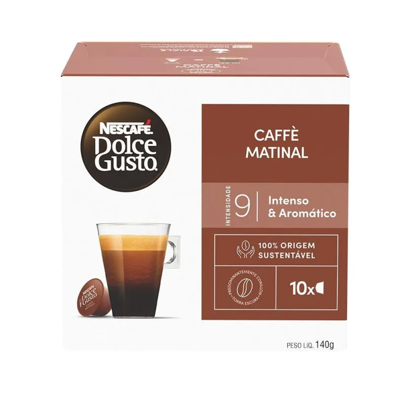 Café em Cápsula NESCAFÉ DOLCE GUSTO Caffe Matinal 10 Cápsulas 80g - Dolce Gusto - Mercearia