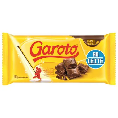 Choc.garoto 90g Ao Leite - GAROTO - Mercearia