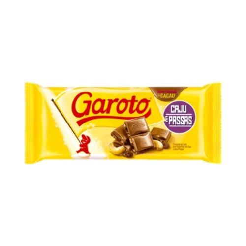 Chocolate Garoto Castanha De Caju E Passas - GAROTO - Mercearia
