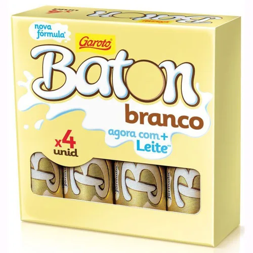 Choc Garoto Baton 10un X 64g Branco - GAROTO - Mercearia