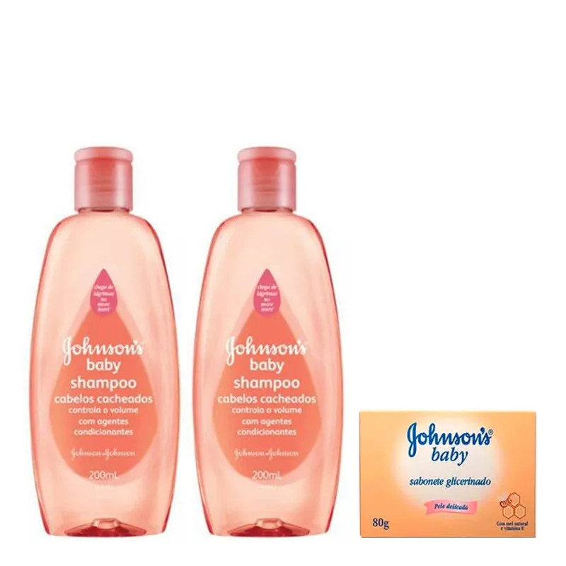 Shampoo Johnson´s Baby 200ml 2 Unidades + Sabonete Johnson´s