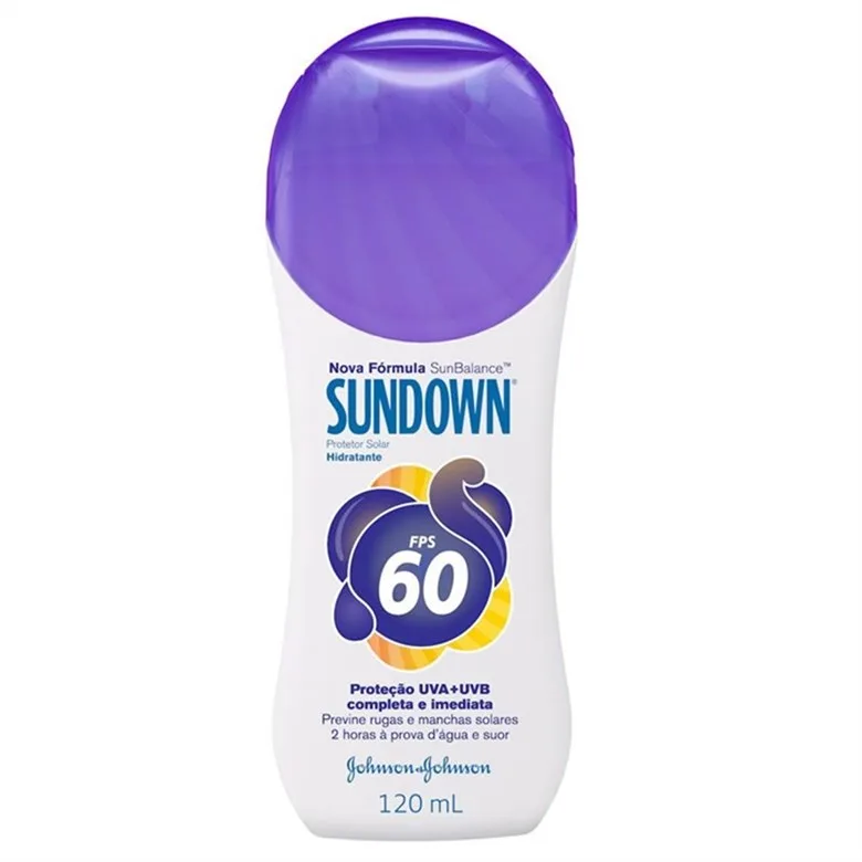 Protetor Solar Loção Sundown 120ml Fps60 Unit - SUNDOWN - Higiene E Beleza