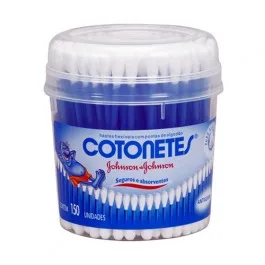Hastes Flexíveis Johnson Johnson Cotonetes Pote 150 Unidades - JOHNSON & JOHNSON - Infantil