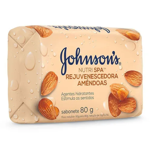 Sab Johnsons Amendoas 80g - JOHNSONS - Higiene E Beleza
