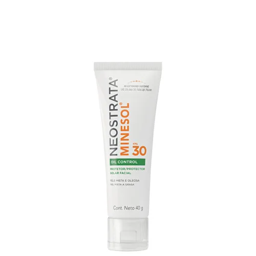 PROTETOR SOLAR FACIAL FPS 30 NEOSTRATA MINESOL OIL CONTROL BISNAGA 40G - NEOSTRATA - Dermo E Beleza