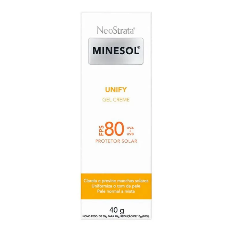 Protetor Solar Facial Neostrata Minesol Unify Fps80 40g